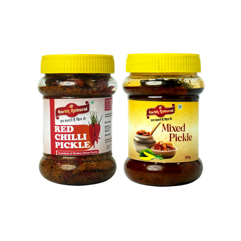 Red Chilli & Mixed Pickle (Combo Pack)