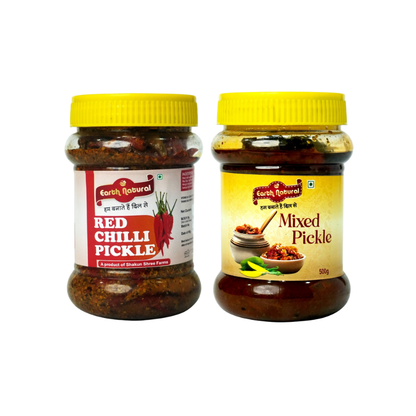 Red Chilli & Mixed Pickle (Combo Pack)