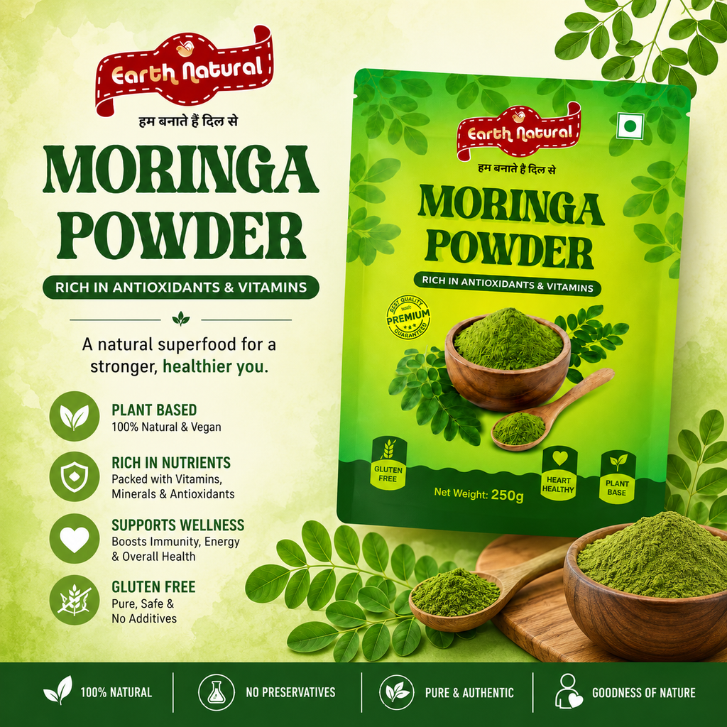Moringa Powder 250g | Rich in Antioxidants & Vitamins | Plant Based Superfood