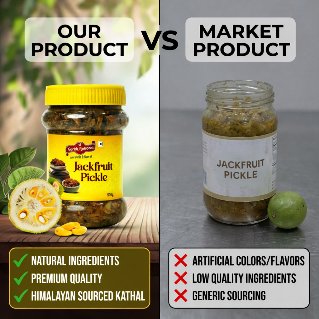 Earth Natural Jackfruit Pickle – Authentic Homemade Kathal Achar with Rich Flavor