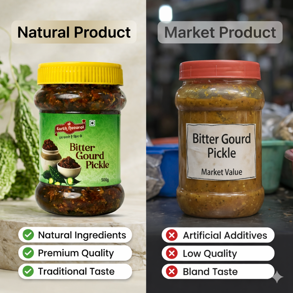 Earth Natural Bitter Gourd Pickle – Authentic Karela Achar with Bold Flavor