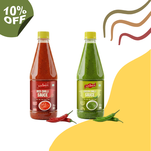 Red Chilli Sauce + Green Chilli Sauce (Combo Pack)