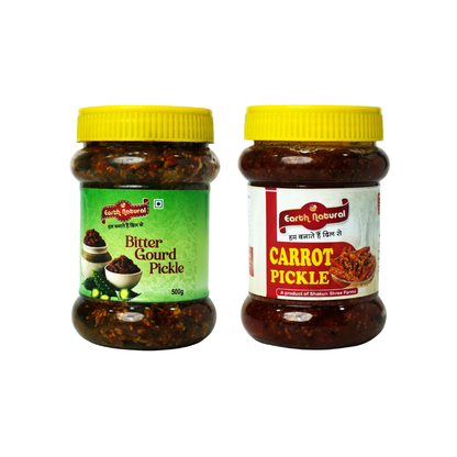 Carrot & Karela Pickle (Combo Pack)