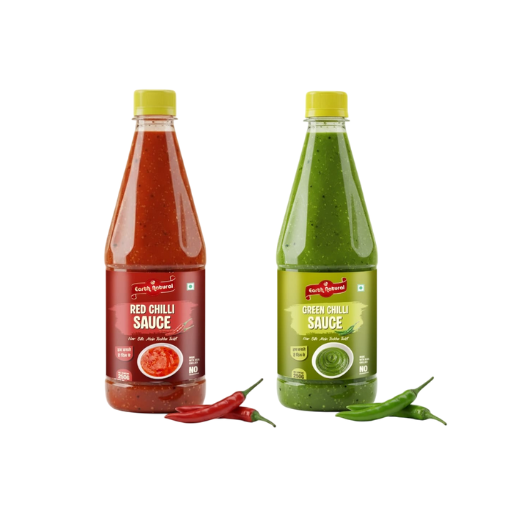 Red Chilli Sauce + Green Chilli Sauce