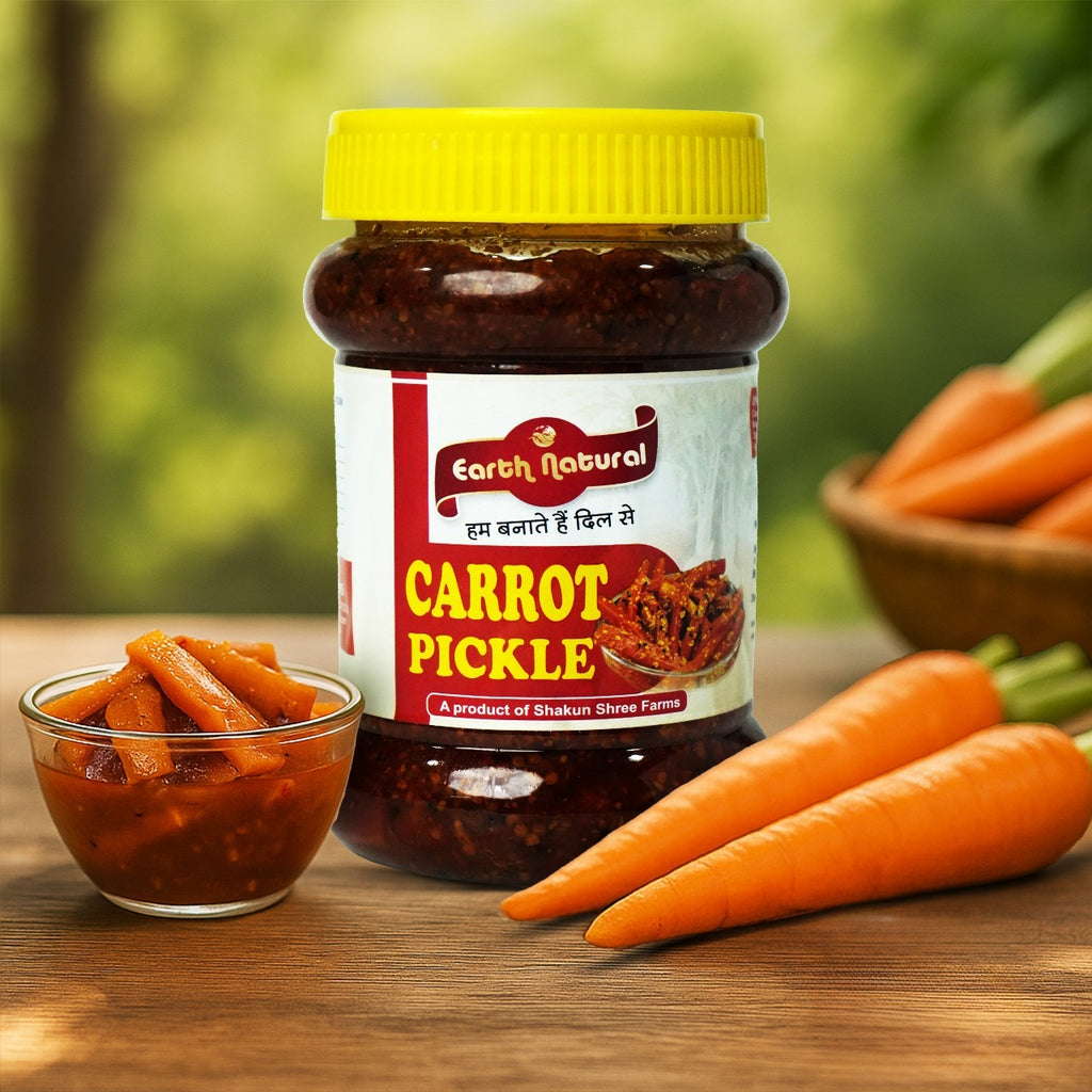 Earth Natural Carrot Pickle – Traditional Gajar Achar with Tangy Flavor