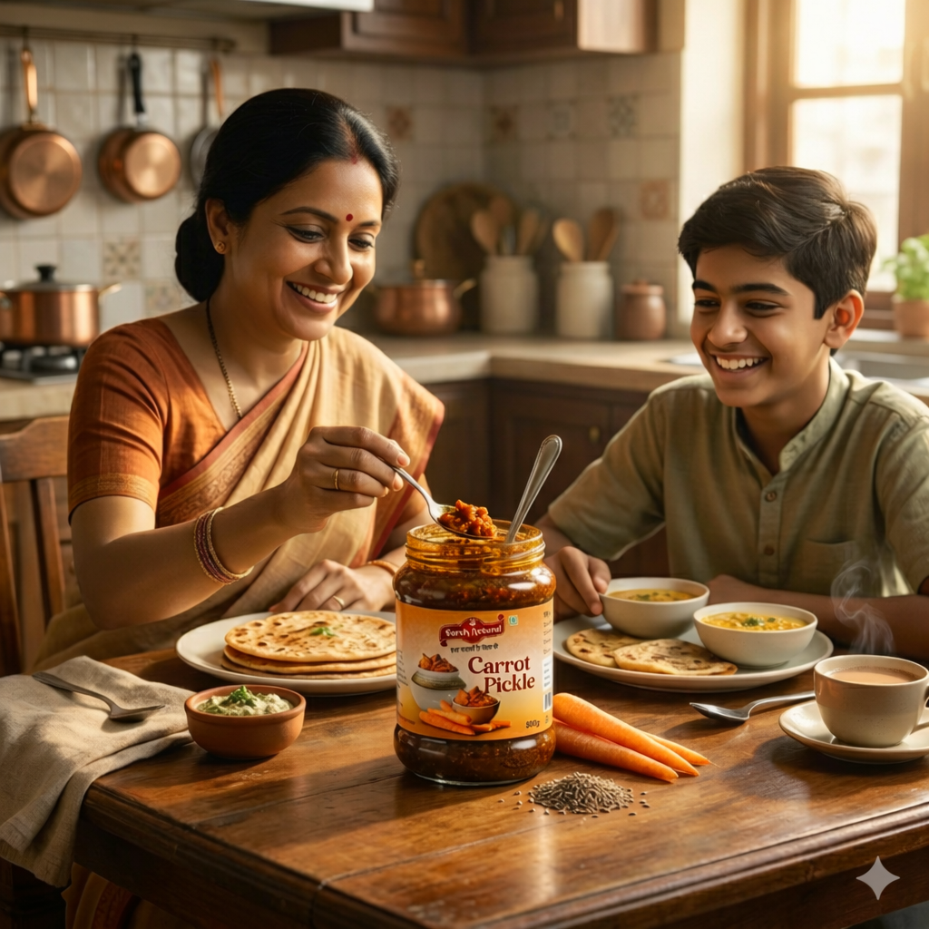 Earth Natural Carrot Pickle – Traditional Gajar Achar with Tangy Flavor