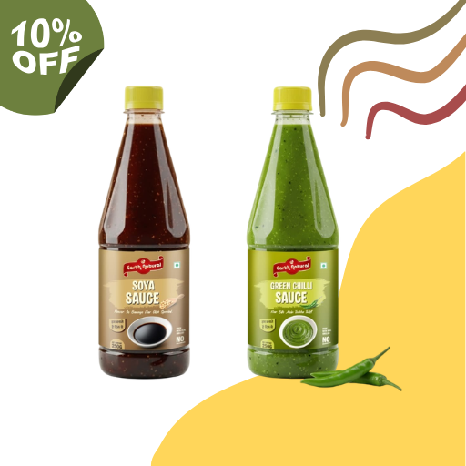 Green Chilli Sauce + Soya Sauce (Combo Pack)