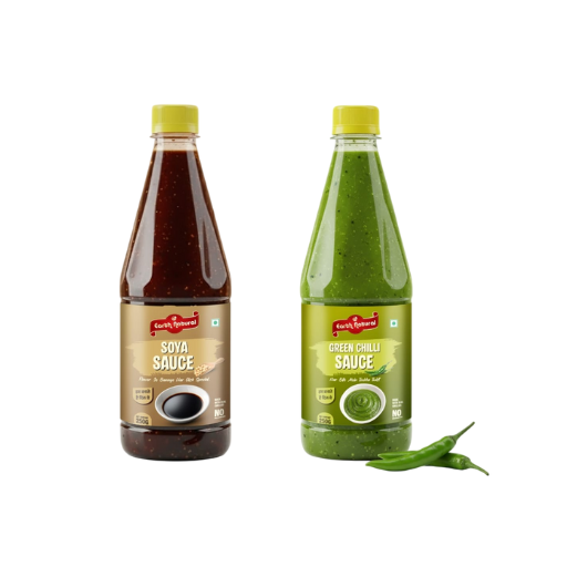 Green Chilli Sauce + Soya Sauce (Combo Pack)