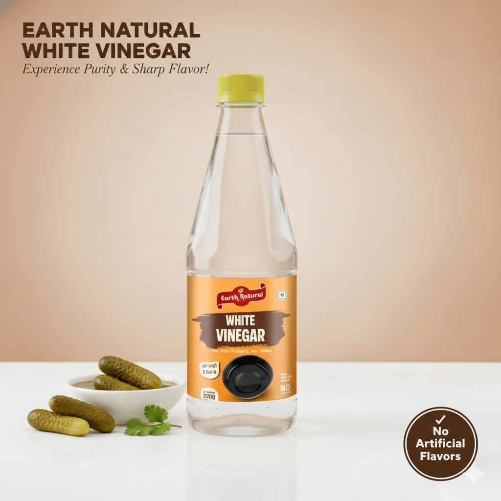 Earth Natural White Vinegar (700g) – Pure Multipurpose for Cooking, Pickling & Preservation