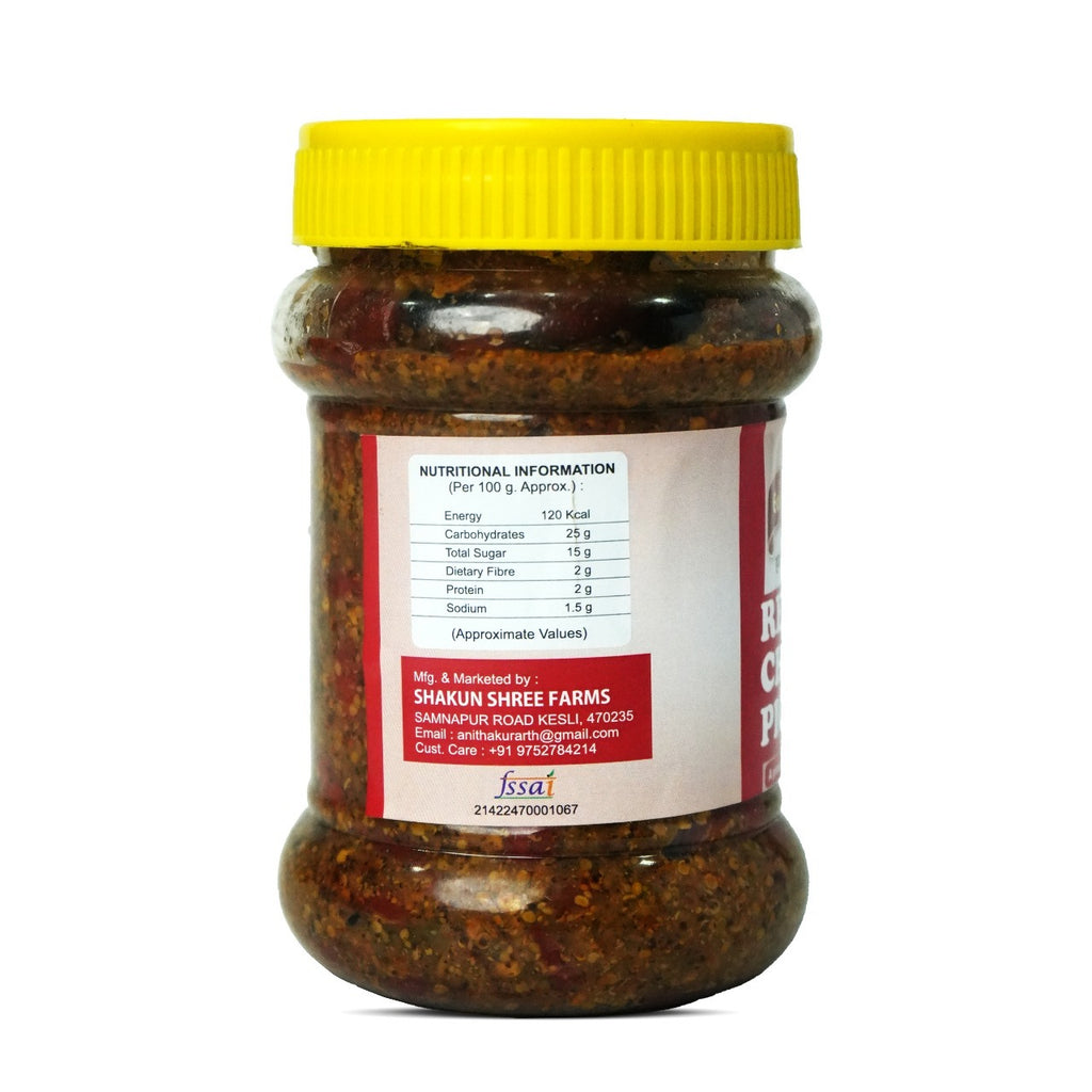 Earth Natural Red Chilli Pickle – Spicy Lal Mirch Achar Rich Taste