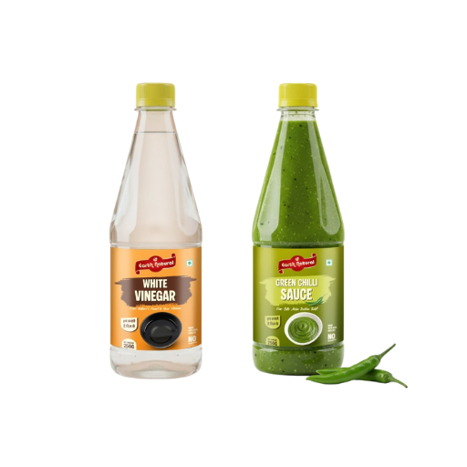 Green Chilli Sauce + White Vinegar (Combo Pack)