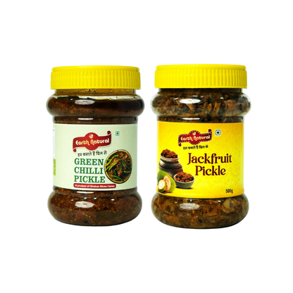 Green Chilli & Jackfruit Pickle (Combo Pack)