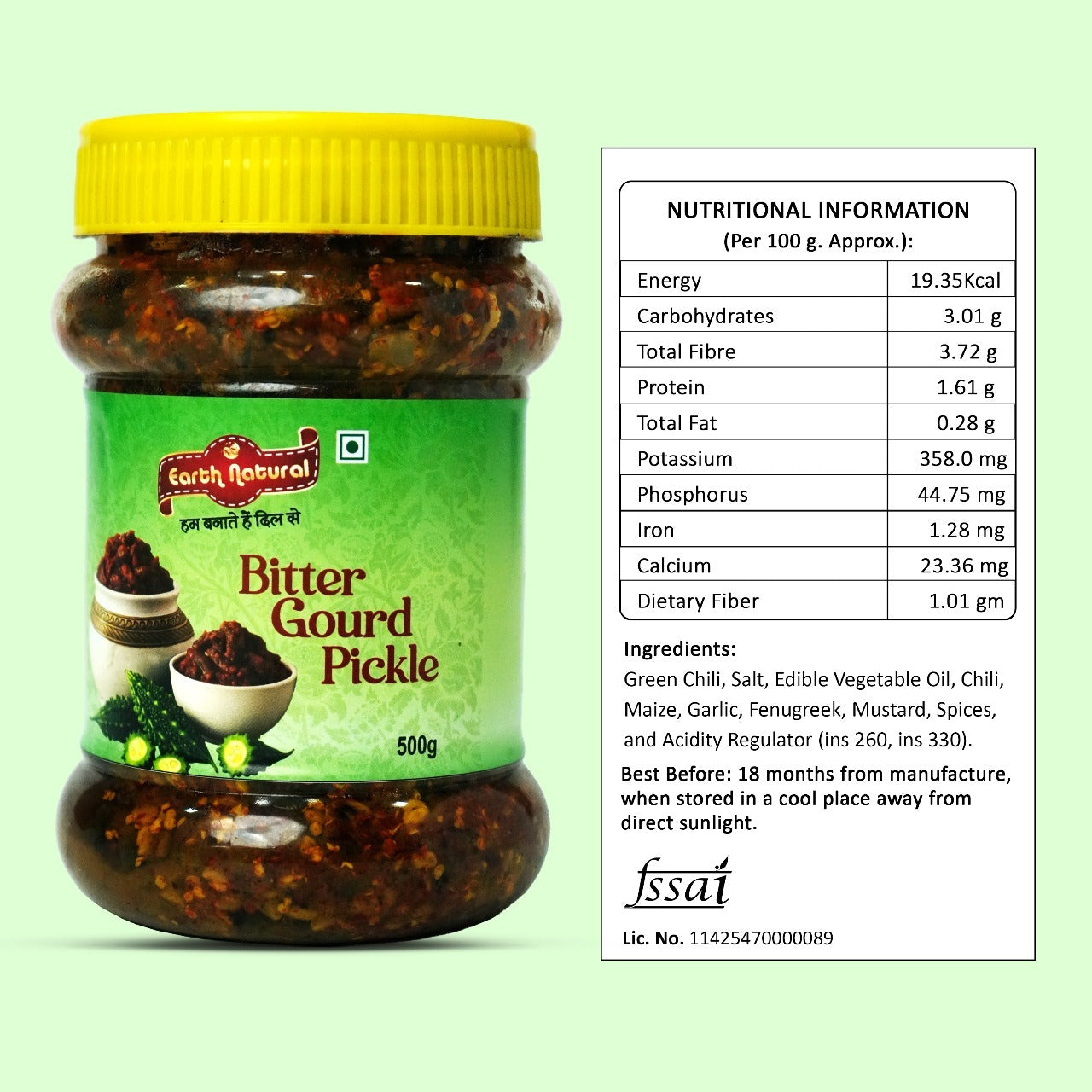 Earth Natural Bitter Gourd Pickle – Authentic Karela Achar with Bold Flavor